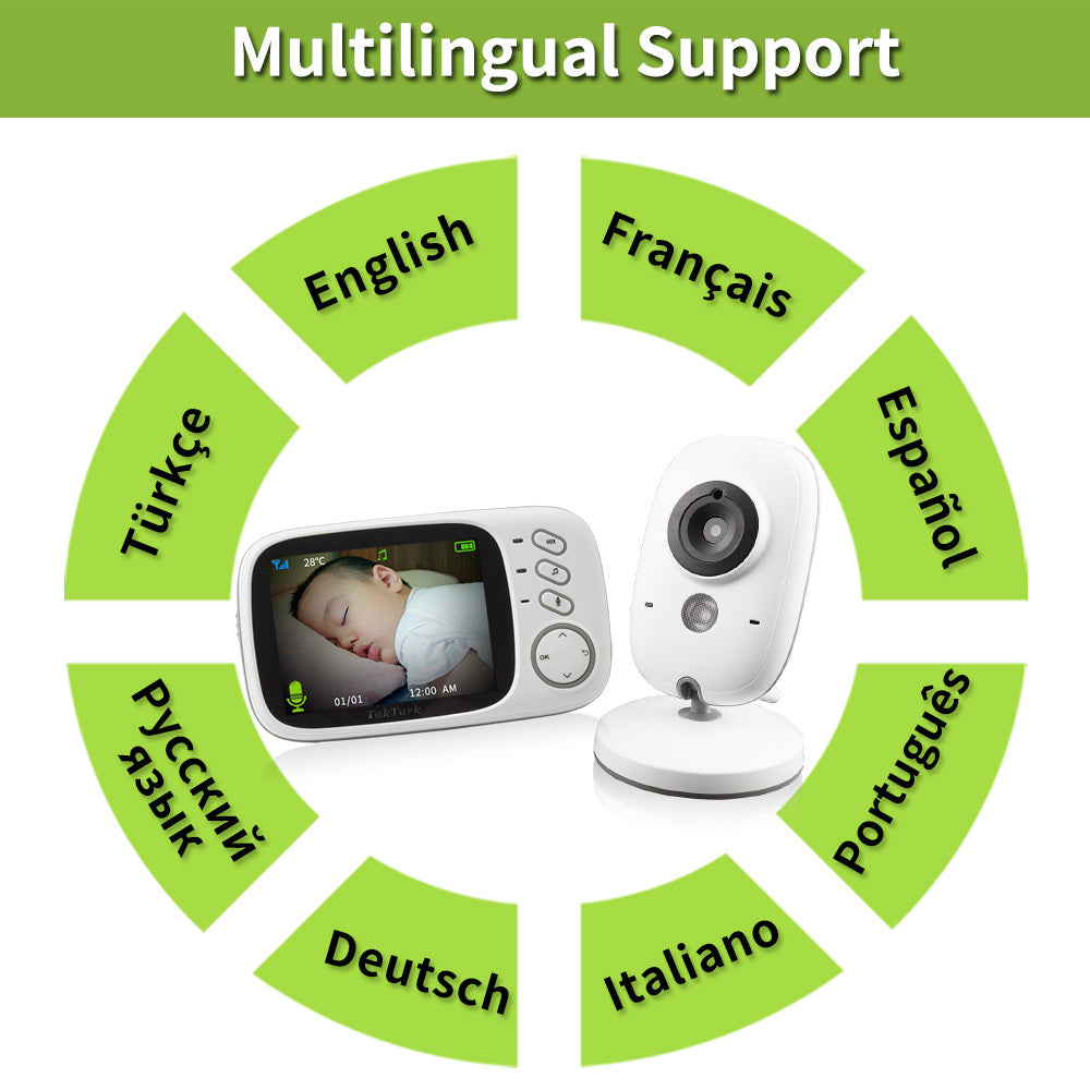 Babyphone numérique sans fil VB603 3,2 pouces